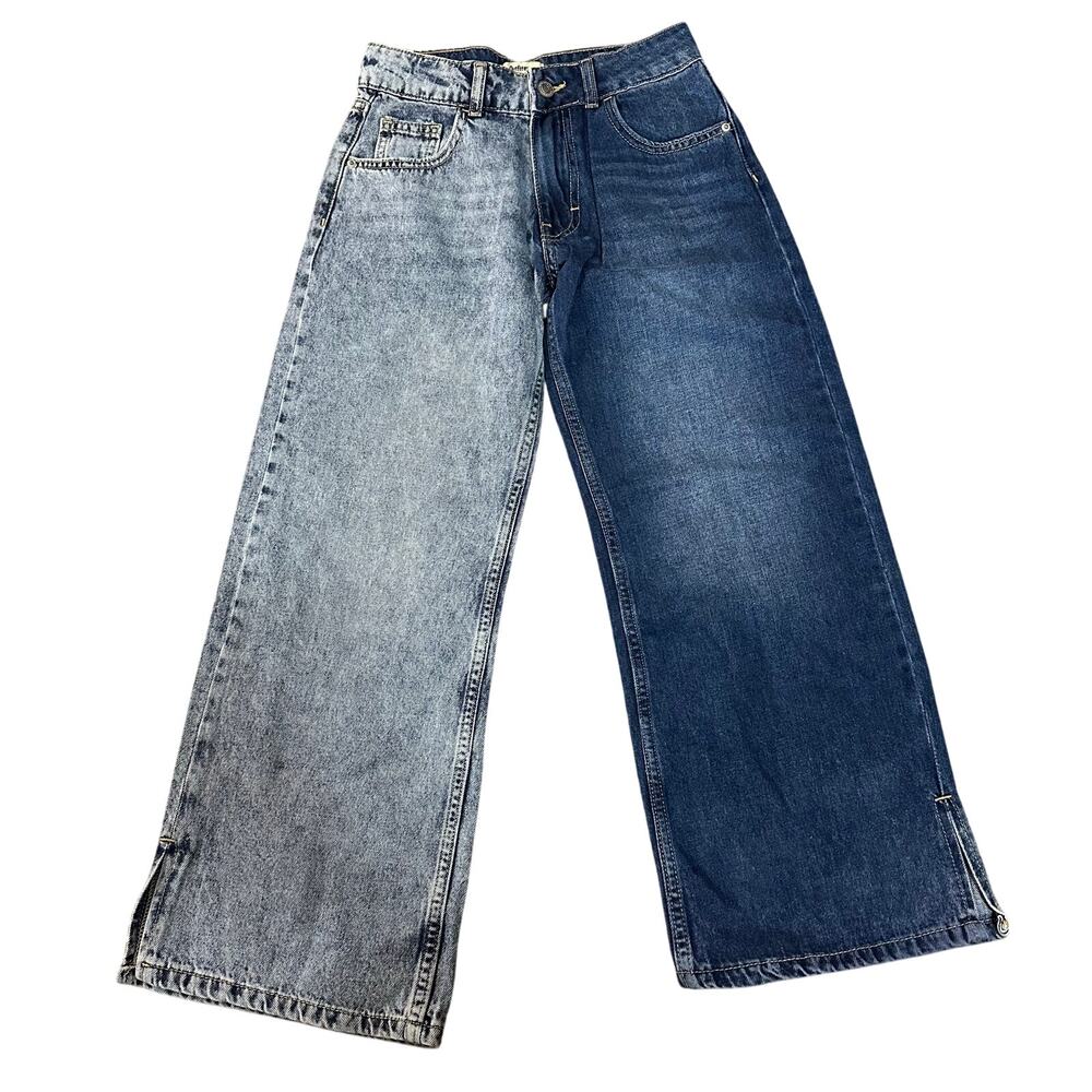 OUTFITTERS Kid's Two-Tone Wide Leg Jeans Size 9-10Y